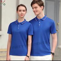 Gambar FIFTY PERCENTS - KAOS POLO 3List BERKERAH Pria & Wanita Lengan Pendek dengan varian 19 Warna Size M L XL XXL  BAHAN LACOS PIQUE - Merah, XL dari FIFTY PERCENTS_NEW undefined 3 Tokopedia