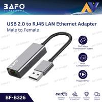 Gambar BAFO USB 2.0 to LAN Ethernet RJ45 Adapter 10/100 Mbps Converter Konverter BF-B326 BFB326 dari AV SMART undefined 1 Tokopedia
