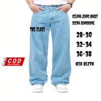Gambar Celana Panjang Pria Scena / Celana Jeans Pria Scena / Celana Jeans Baggy Pria / Celana Pria Baggy Gombrong / Celana Jeans Panjang Scena - abu-abu, 36 dari the clas undefined 4 Tokopedia