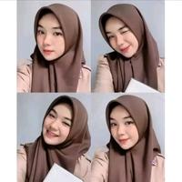 Gambar COD Terlaris Kerudung Segi Empat Anak Sekolah SMP dan SMA Muslim Basic Voal Polos Jahit Tepi 110x110cm Bahan Polycotton Bella Square - Putih, 110x110cm dari YZ Jaya Collection undefined 4 Tokopedia