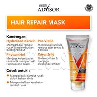 Gambar (BOX) MAKARIZO Advisor Hair Mask 45ml X8 Repair Masker Keratin Rambut Rusak Kering Bercabang dari Nimetolshop undefined 4 Tokopedia