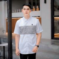 Gambar BAJU KOKO KAUSAR KOMBINASI BATIK LENGAN PENDEK FULL KATUN - HITAM, M dari Rinz Shopp_NEW undefined 1 Tokopedia