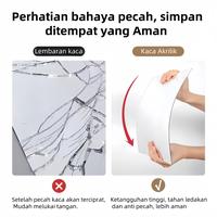 Gambar Cermin anti pecah dekorasi Acrylic Plastic Cermin tempel di dinding Wallpaper Kaca Kamar Mandi dan Kamar Tidur Mirror arcrylic plastik satu arah 30*30 lentur anti pecah stiker cermin tempel asthetic BERGARANSI 100% cermin fleksibel elastis - 2 keping 30*30 dari TURTLE GLOW IN THE DARK undefined 3 Tokopedia