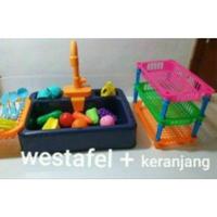 Gambar Mainan Anak Perempuan Kitchen Sink Wastafel Tempat Cuci Piring Bisa Keluar Air dari Jenszec store undefined 2 Tokopedia