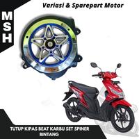 Gambar Tutup Kipas Beat Karbu Set Spiner Bintang Cover Kipas Beat Karbu Set Spinner Bintang Bigproject PNP Beat Scoopy Spacy Karbu Gold - Hitam dari MSH Variasi Motor undefined 4 Tokopedia
