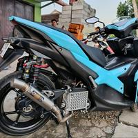 Gambar knalpot samlong non kobra pas arm aerox nmax pcx vario beat original qurrota x draco - inlet 38 sarangan full, aerox new dari cheerfull racing undefined 4 Tokopedia