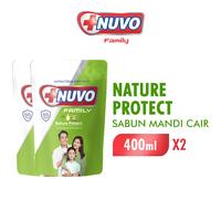 Gambar Nuvo Family Sabun Mandi Cair Nature Protect Pouch 400ml x2 dari Wings Indonesia undefined 1 Tokopedia