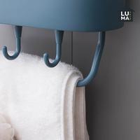 Gambar Rak Gantung Tempel Dinding Dapur Kamar Mandi  Aesthetic Tempat Bumbu Sabun Shampoo Serbaguna - Putih, No Bubblewrap dari Luma Living Indonesia undefined 4 Tokopedia