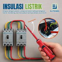 Gambar G6A7 | Obeng Set 7 IN 1 Insulated Screwdriver Anti Listrik Gagang Karet Aman Perkakas + Tespen dari Elite Indo_NEW undefined 2 Tokopedia