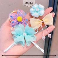 Gambar Jepit Rambut One Set 10 Pcs Pita Flower Hairclip Ribbon Anak Perempuan Aksesoris Rambut Korean Style - PINK dari Oura Accessories undefined 2 Tokopedia