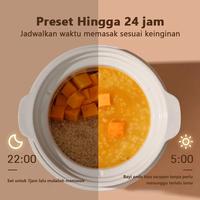 Gambar MAIMEITE Panci Soup 1.5 Liter Cooking Soup Pot keramik Anti Lengket Resistensi suhu tinggi - 1.5L SLOW COOKER dari MAIMEITE.ID undefined 2 Tokopedia