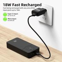 Gambar GOOJODOQ AD4037 20000mAh USB Fast Charging Power Bank 22.5W LED Light Portable Power Bank for Most Devices - Pink dari goojodoq store_NEW undefined 2 Tokopedia