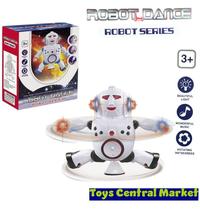 Gambar Mainan robot dance with music, mainan anak robot joget menari dan berputar dengan lampu dan musik dari Toys Central Market undefined 1 Tokopedia