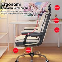 Gambar Key Jual Kursi Gaming Ergonomis Kursi Permainan Nyaman Kursi Komputer Putar Adjustable Kursi Kantor Minimalis Kursi Balap Gaya Racing Kursi Pesawat Tempur dengan Sandaran Punggung Tinggi & Hidrolik Cocok untuk Rumah Kantor - Pink dari Key Life Mall undefined 5 Tokopedia