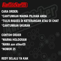 Gambar sticker riques custom angka/nomor dan nama stiker cutting stiker nomor balap nomor racing nomor start termurah Car Gold - 10 cm dari Aanstiker09 Oficial Store undefined 4 Tokopedia