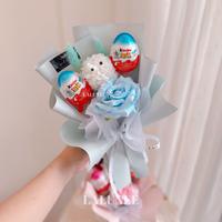 Gambar Buket Kinderjoy Anak - Buket Ultah Bunga Palsu - Graduation Bouquet Murah - Mini Bouquet Coklat - Pink dari LALUNEE FLOWER AND GIFT CORNER undefined 3 Tokopedia