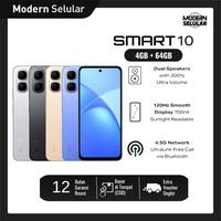 Gambar Infinix Smart 10 4/64GB - Up to 8GB Extended RAM - 6.67 inch 120Hz HD+ - T7250 - 5000 mAh - Silver dari Modern Selular undefined 1 Tokopedia