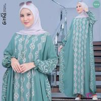 Gambar gita Premium Kaftan Abaya by Rayon Jumbo - Daster Kaftan Cocok untuk sehari - hari elegan Mewah Gamis Muslim Wanita Motif Batik Pesta Panjang Zipper - gita5 hijau toska, allsize dari Lestari 99 collection undefined 1 Tokopedia