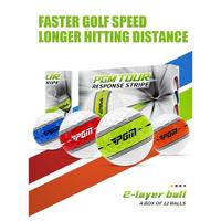 Gambar PGM Tour Response Golf Ball Stripe 2-Layer Distance Beginner Swing Speed | Bola Golf Stripe PGM 2 Layer Colourful - Red dari PGM Official Shop undefined 2 Tokopedia