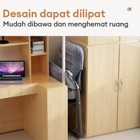 Gambar FU  Kursi Malas Kursi Lipat dengan Pijakan Kaki Kursi Santai Malas Kursi Santai Portabel Sofa Malas Kursi Santai Balkon Chairs Furniture - Abu 60_55_70-80cm dari FUFUFun Mall undefined 4 Tokopedia