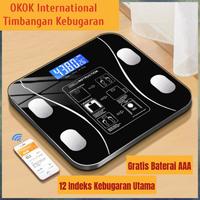 Gambar Timbangan Badan Kebugaran Smart Scale Okok International Mengukur 12 Indeks Kebugaran Essensial dari kios grosir iding undefined 2 Tokopedia