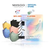 Gambar Miisoo Disposable Daily Fit Mask Per Box Masker Kesehatan 4ply Masker Wajah - Fitmask Hitam dari Marutar undefined 4 Tokopedia