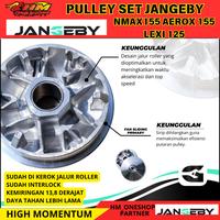 Gambar pulley set jangeby G2 nmax 155 aerox 115 lexi 125 yamaha rumah roller custom pully upgrade cvt kirian - jangeby pulley set, nmax155 dari HMone racing undefined 5 Tokopedia