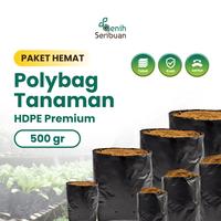 Gambar Polybag Tanaman 500gr Tebal Plastik Polibag Kiloan 500 gram - 500GR - 35 x 35 ± 22pcs dari Benih Seribuan undefined 1 Tokopedia