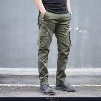 Gambar [BISA COD] ORIGINAL Celana Cargo Panjang Pria Dewasa kimpol Size 28--44 Kain Nyaman Slim Fit Distro Casual Hitam Formal Chino Kantor Navy - mocca, S (27-28) dari GRAFFITY_NEW undefined 3 Tokopedia