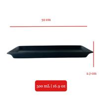 Gambar UMEJI Rectangle Plate I Piring Kotak Keramik I Piring Makan Porselen - hitam doff dari SoebiAntiq undefined 5 Tokopedia