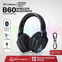Gambar ONIKUMA B60 Headset Gaming Wireless Bluetooth Hitam Original dengan Teknologi Pengurangan Kebisingan & Microphone HD Garansi Resmi 12 Bulan - Earphone dari onikuma_id undefined 1 Tokopedia