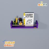 Gambar Adapta - Rak Buku Mini Dinding untuk Anak – Desain Praktis  Minimalis Warna Ungu - ABU-ABU dari Adapta Kids undefined 4 Tokopedia