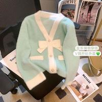 Gambar DEKITA-atasan cardigan rajut pita lupina Baju Panjang Wanita Outer Kardigan Kancing Tebal Lembut Knitwear Sweater - pink, ld 110 dari DEKITA.id undefined 3 Tokopedia