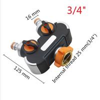 Gambar Garden 2/4-Way Garden Tap Hose Water Splitter 3/4 Inch Thread With Nipple Quick Connector Irrigation Valve Outdoor Faucet 1 Set dari Luminoi undefined 2 Tokopedia