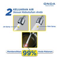 Gambar ONDA Kran Wastafel Cuci Piring V 21 EG Tembok 1/2 In Kran Air Cuci Piring Stainless Anti Bocor Kran Pencuci Piring Leher Angsa Selang Fleksibel Keran Kamar Mandi - V 21 EG 1/2" dari ONDA Official Store undefined 2 Tokopedia