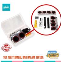 Gambar ALAT TAMBAL BAN DALAM SEPEDA LENGKAP 1 SET - 8 Tambalan 2 Pencongkel Ban Lem Perekat Praktis dan Efisien dari Cafe Sepeda undefined 1 Tokopedia