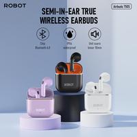 Gambar [Exclusive VD] Robot T50S TWS Airbuds Bluetooth 6.0 Earbuds Semi in Ear 24 Hours Play Time IPX4 Water Proof Original-Garansi 1 Tahun - Hitam dari ROBOT Audio Indonesia undefined 3 Tokopedia