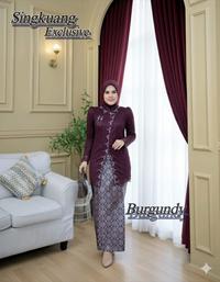 Gambar Singkuang Exclusive Set Kebaya Janggan Brokat & Rok Songket Ukuran M L XL XXL Muslim Atasan Elegan Mewah Dusty Pink - Navy, M, SET (Kebaya Brokat Janggan + Rok Songket) dari SINGKUANG EXCLUSIVE undefined 5 Tokopedia