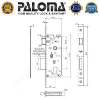 Gambar PALOMA MLP 2121 2122 2123 2128 2129 Mortise Lock Swing Body Kunci Pintu Kamar Rumah Prime Series SUS 304 Backset 40MM Finishing Satin Stainless Steel Real Antik Brass Hitam Matte Black Abu Gunmetal Grey - Satin Stainless Steel dari GOLDEN HARDWARE KENARI MAS undefined 4 Tokopedia