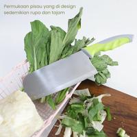 Gambar Funnycook Pisau Daging Warna Hijau Stainless Steel Gagang Kokoh Tajam Kitchenware Alat Dapur dari Funnycook.Indonesia undefined 3 Tokopedia
