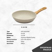 Gambar MIYAKO DFP M WI Deep Fry Pan Marble Induction Wajan Penggorengan Anti Lengket 18/20/22/24/26/28 cm - DFP-2612 M WI dari Miyako Home Appliances undefined 5 Tokopedia