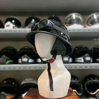 Gambar Helm Custom Los Santos Vintage Black Glossy! Helm Chips Cooper Retro Classic dari HELM CUSTOM SURABAYA undefined 2 Tokopedia