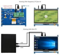 Gambar LCD WAVESHARE 7" 7 inch HDMI TFT LCD Resitive Touchscreen Raspberry dari Arduino Store undefined 3 Tokopedia