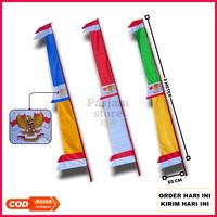 Gambar 5 Pcs Bendera Umbul - Umbul Layur Merah Putih Panjanh 4 Meter Kain Tali Satin - LAYUR 4 METER, 5 PCS dari PASJAM STORE undefined 5 Tokopedia