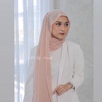 Gambar Pashmina ceruty import  - BYS By Azizah - Cream, 180 x 75 dari BYS By Azizah undefined 4 Tokopedia