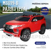 Gambar Mobil Aki Anak Model Pajero Sport Ban Karet Bisa Dinaiki Anak dengan Remote Control dan Pedal Gas M8899B PMB - Hadiah Mainan Remot Kontrol - Merah, Kardus dari PratamaSepeda undefined 1 Tokopedia