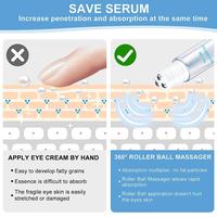 Gambar Caffeine Eye Serum and Under Eye Roller Cream for Dark Circles and Puffiness, Caffeine Eye Cream with 360° Massage Ball Reduce W dari Arkana77 undefined 5 Tokopedia