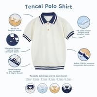 Gambar Nice Kids - TENCEL ™ Polo Shirt Atasan Kaos Berkerah Anak Premium MURAH - Blue, 1 Year dari Moiy ID undefined 3 Tokopedia