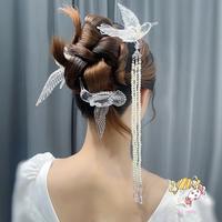 Gambar 【Harga super murah】YADORNOS Aksesori Rambut Burung dengan Hiasan Kepala Buatan Tangan Transparan Desain Burung Rumbai untuk Aksesori Rambut DIY Penataan Rambut dari YADORNOS undefined 1 Tokopedia