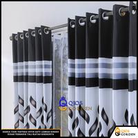 Gambar Gorden Jendela Dan Pintu Motif Print Daun Bahan Kain Blackout Import Tebal Kedap Suara Tahan Air Model Smokring Tinggi 230 cm Tali - Abu, Lebar 95 cm Tinggi 230 cm dari Qios Gorden undefined 5 Tokopedia